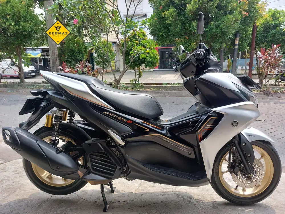 (DP 300 Rb)‼️ Aerox ABS Keyless Connected Silver 2023 Cash & Kredit