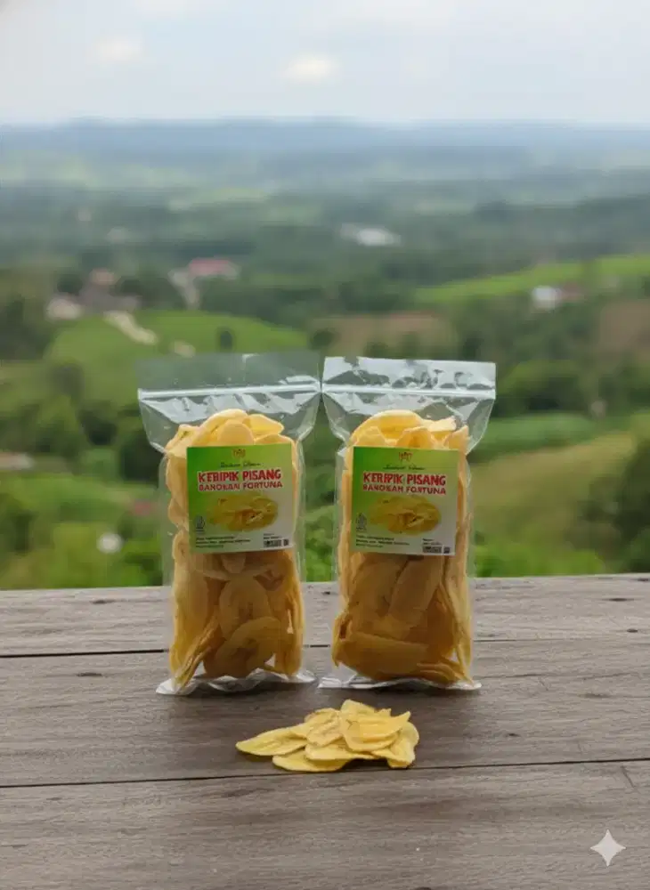 Keripik pisang asin gurih