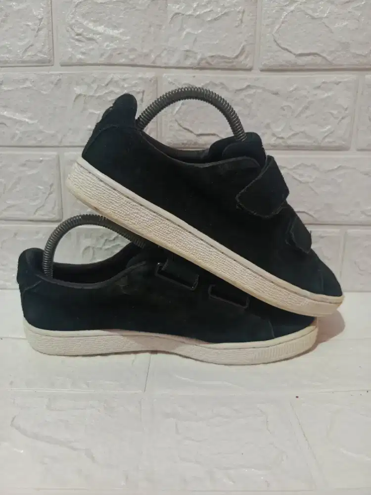 Puma Madison Suede Velcro Black White