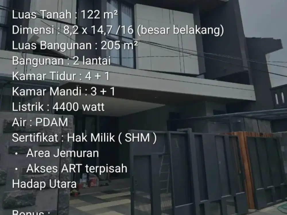 Dijual rumah manyar indah