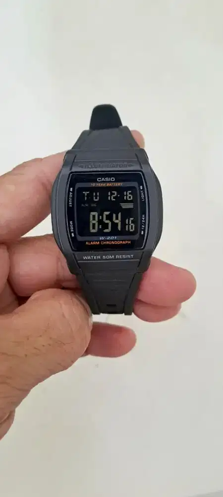Jam Casio W201 Original Komplit Mulus seperti Baru