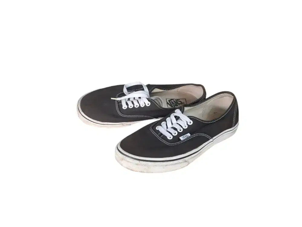 Sepatu Vans Authentic Hitam size 9