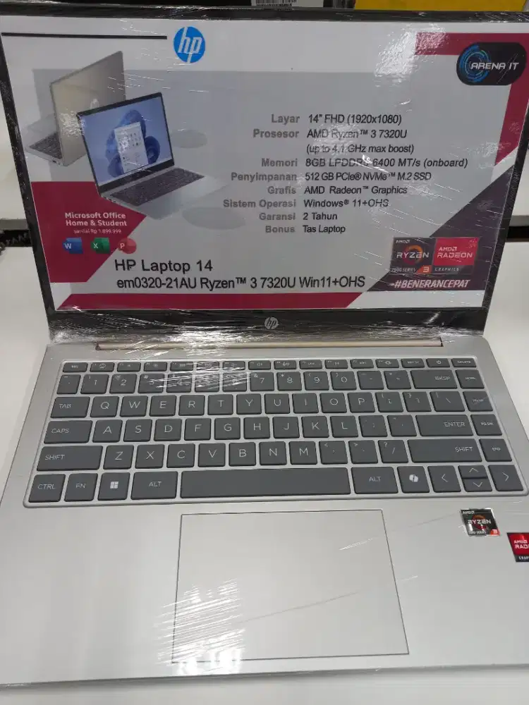 Laptop Merk HP AMD Ryzen 3