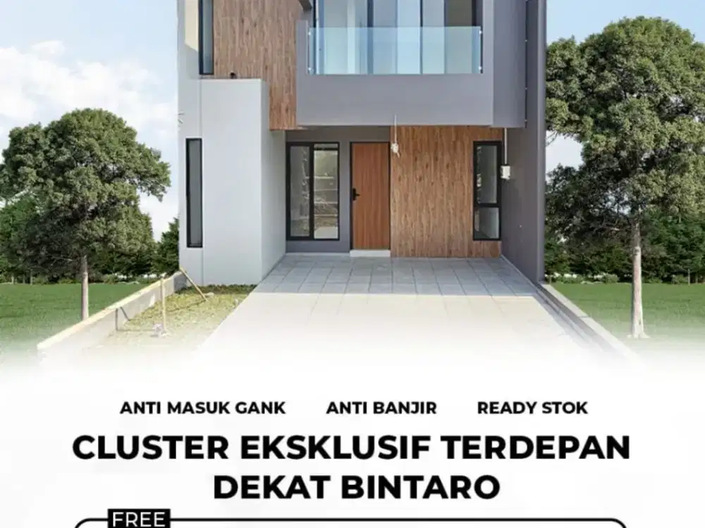 Rumah siap huni Kayu Manis Bellevue Bintaro SHM