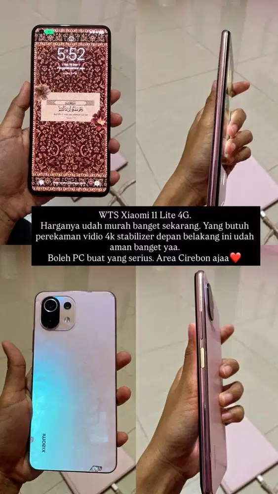 JUAL CEPAT! Xiaomi Mi 11 Lite 4G Free Earphone Wireless Gojodooq