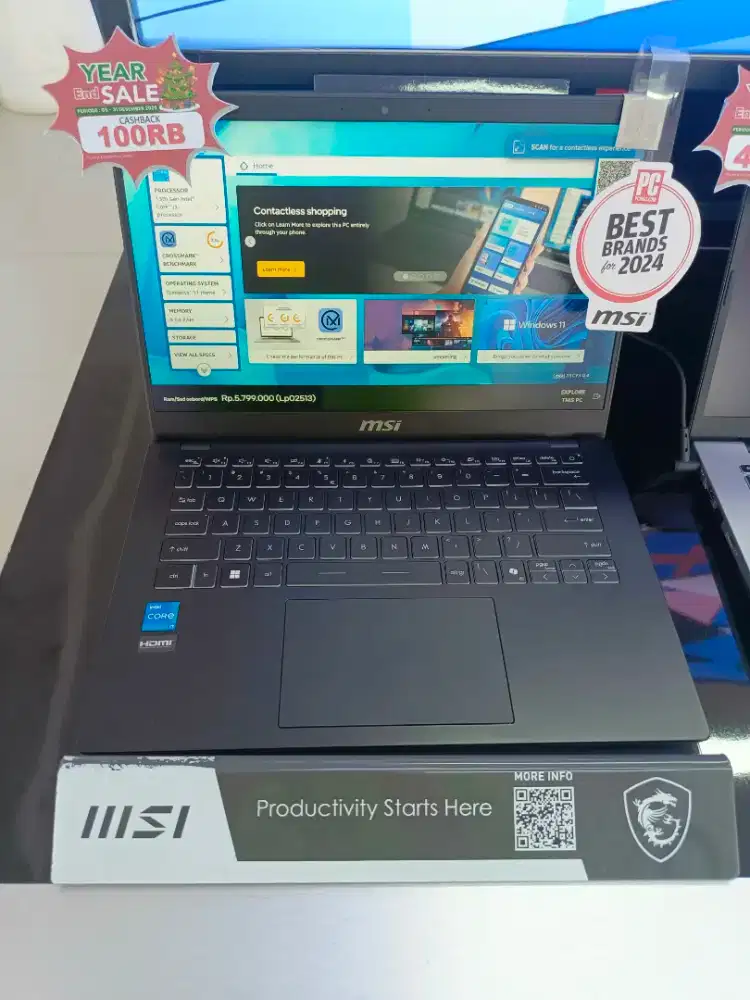 Kredit laptop MSI micro star modern 14 C13M