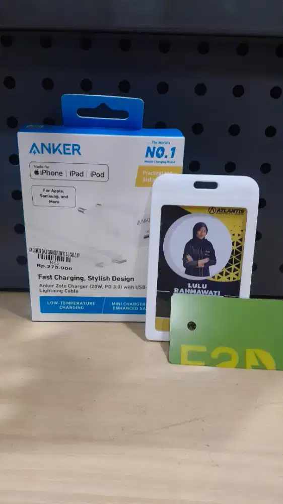 ANKER ZOLO CHARGER 20W C-L CABLE 3FT