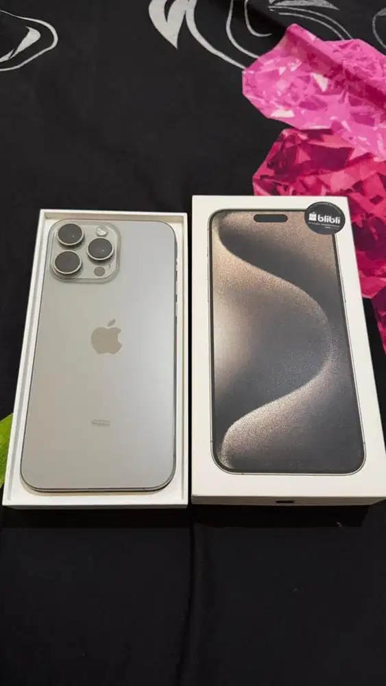 IPHONE 15 PRO MAX 256gb natural titanium ex ibos (nego)