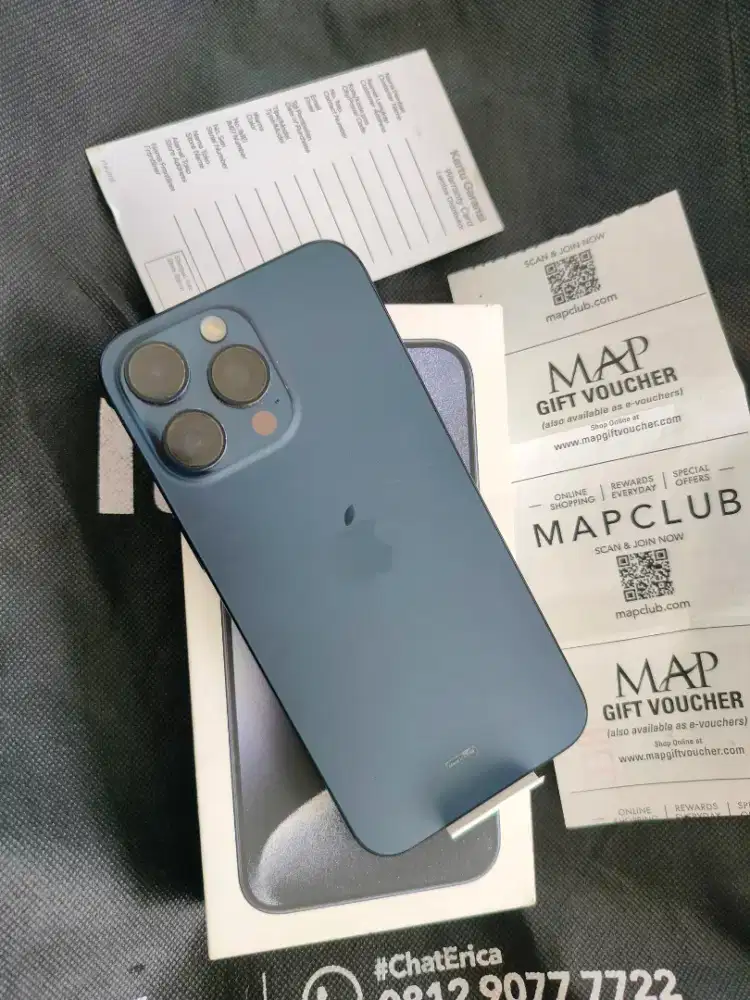 Iphone 15 promax 512 blue titanium ibox