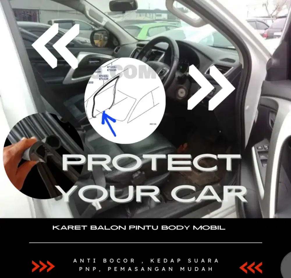 Weather strip Xpander  karet peredam pintu body mobil