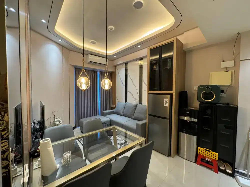 DIJUAL APARTEMEN AMOR 2 KAMAR JADI 1 KAMAR, LANTAI 29, CONNECT MALL PAKUWON CITY, MULYOREJO