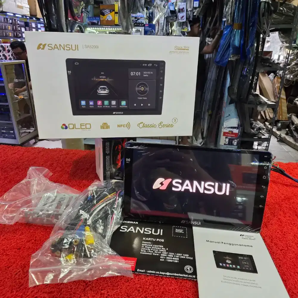 Head Unit Android SANSUI SA5200i Classic Series G3 2GB+32GB QLED 9 in