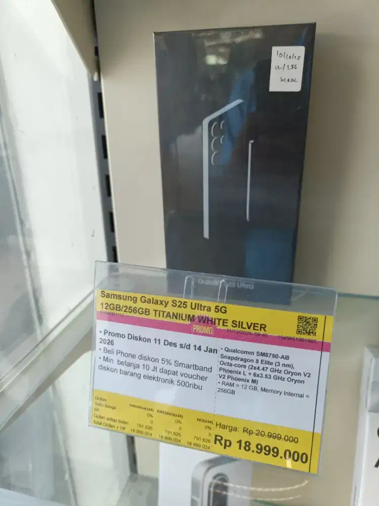 Kredit Kredivo Samsung galaxy S25Ultra 256GB