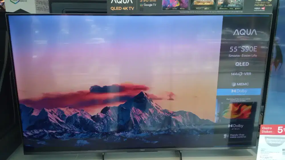 AQUA QLED GOOGLE TV 4K  55 INCH