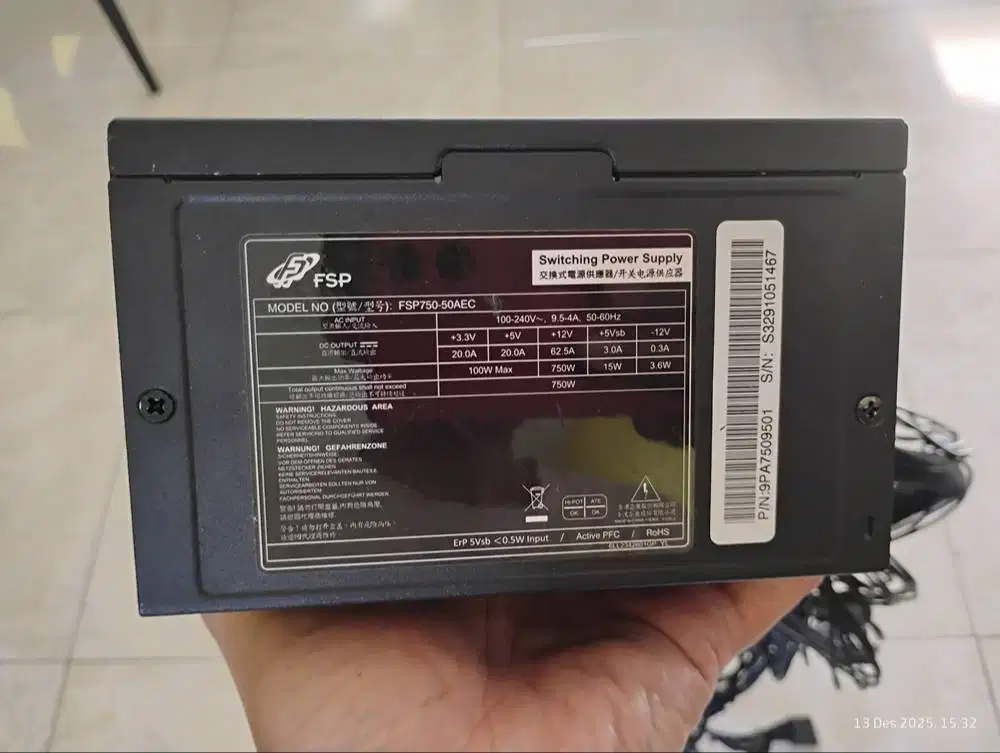 FSP750-50AEC 750W 80+ GOLD bukan modular