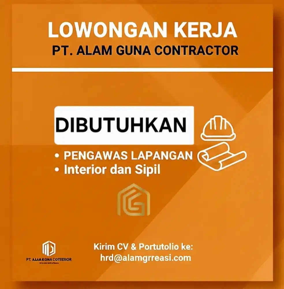 Lowongan pekerjaan pengawas proyek