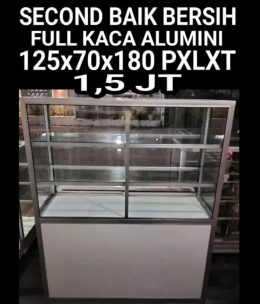 ROMBONG SECOND RASA BARU FULL KACA ALUMINI BERSIH LUAR DLM HRG 1,5 JT