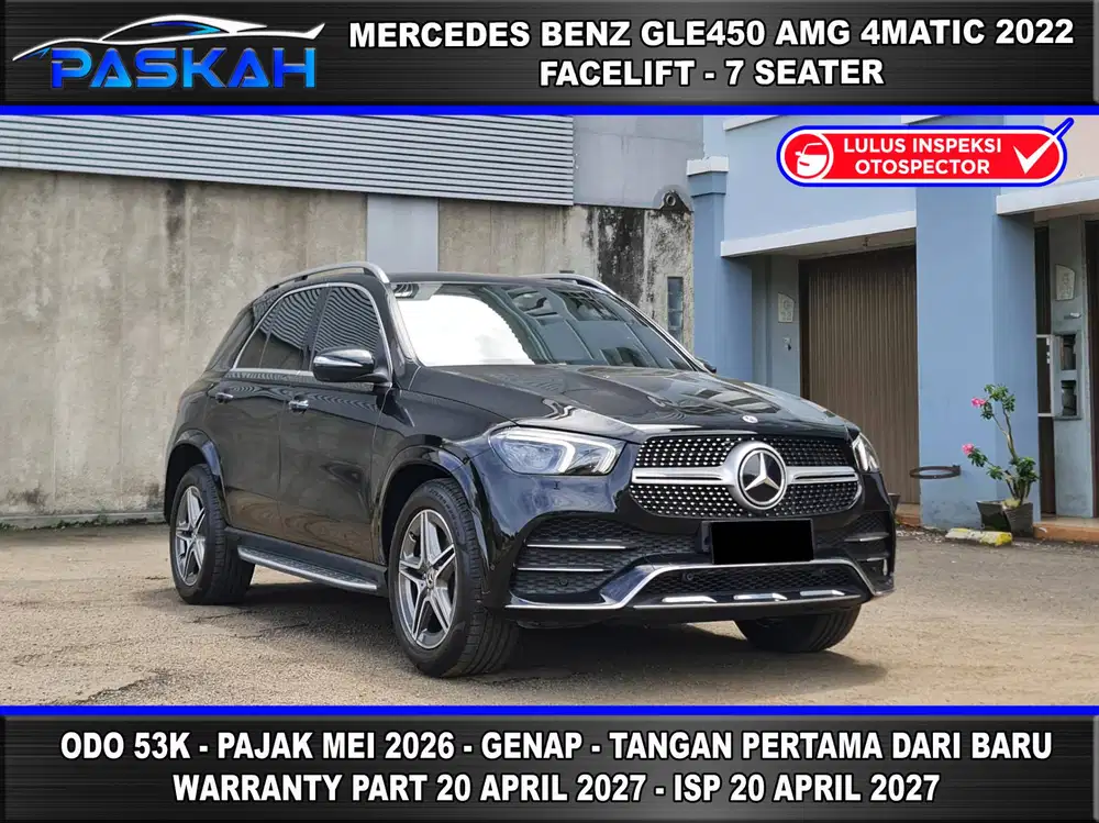 WARANTY ON TAX=Mei  Bunga=4,5% MERCY GLE 450 AMG 2022 GLE450 AMG 2022
