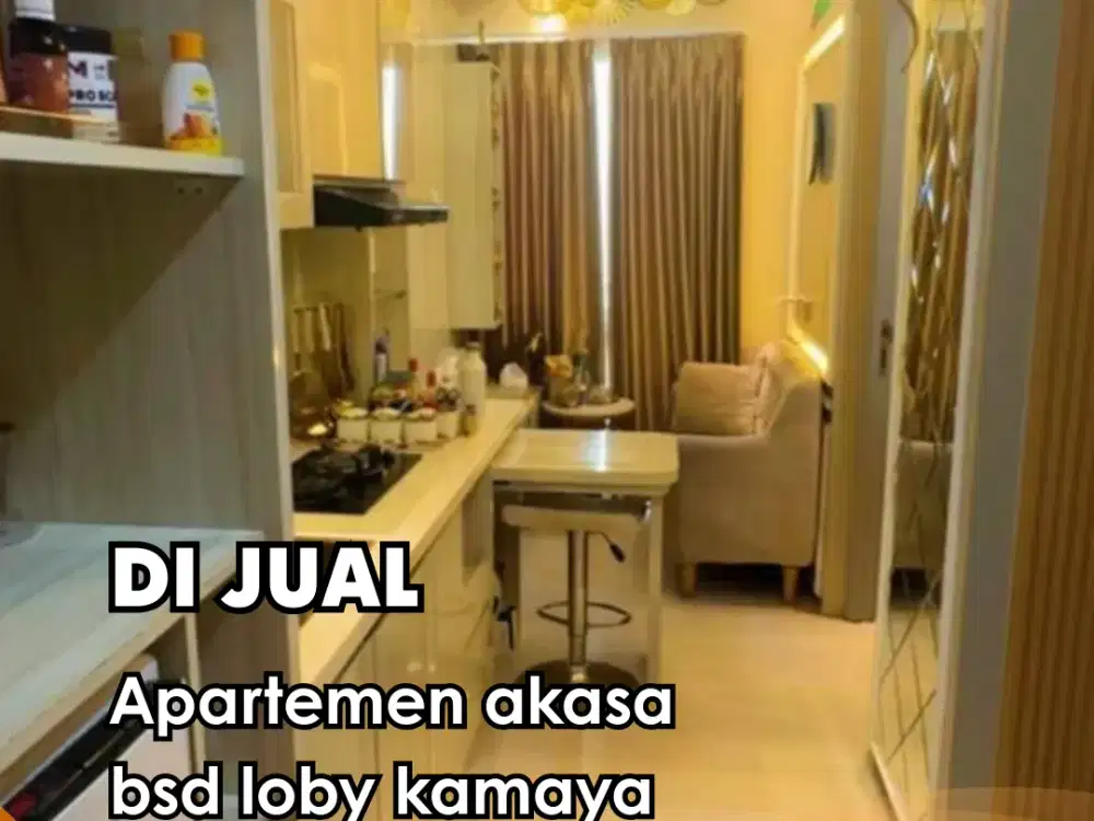 Di Jual !!! Apartemen akasa bsd loby kamaya 1 Bedroom full furnish