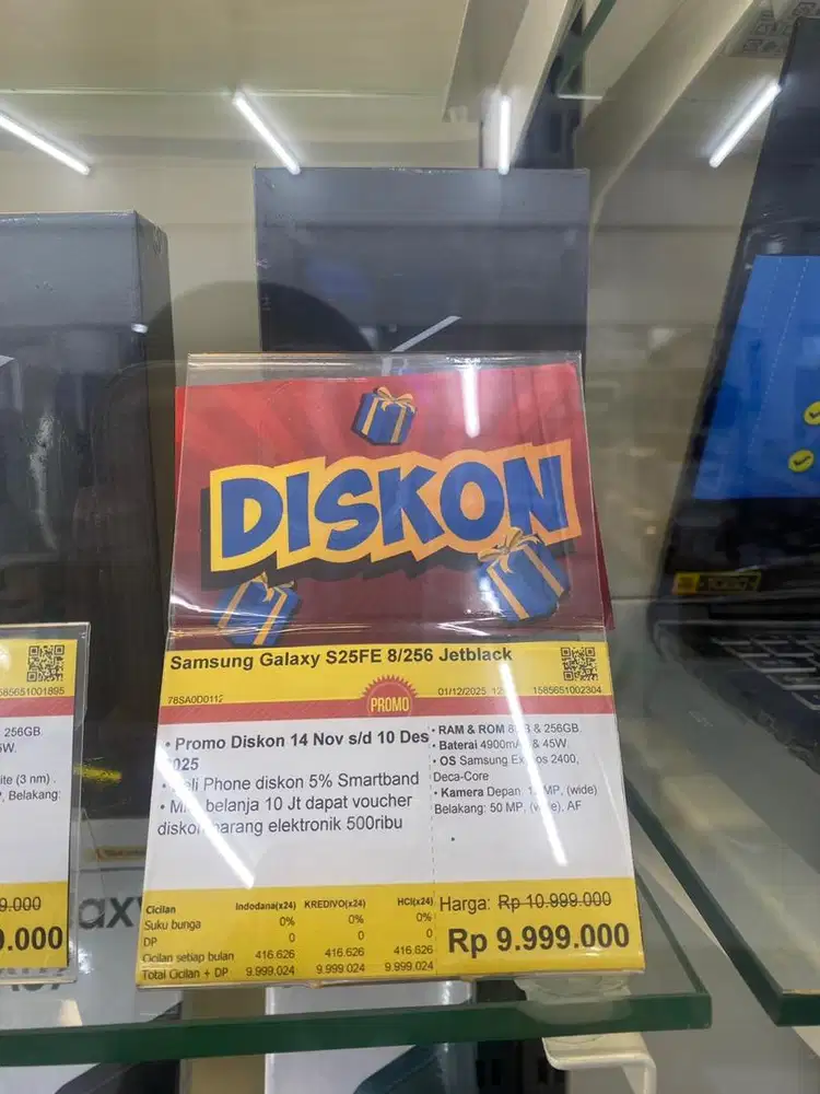 Samsung Galaxy S25FE 8/256 Jetblack #CicilanPkaiKREDIVO