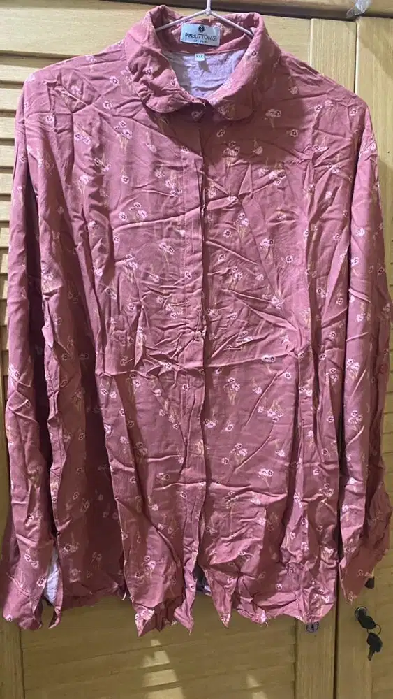 Kemeja Motif Pinkbutton