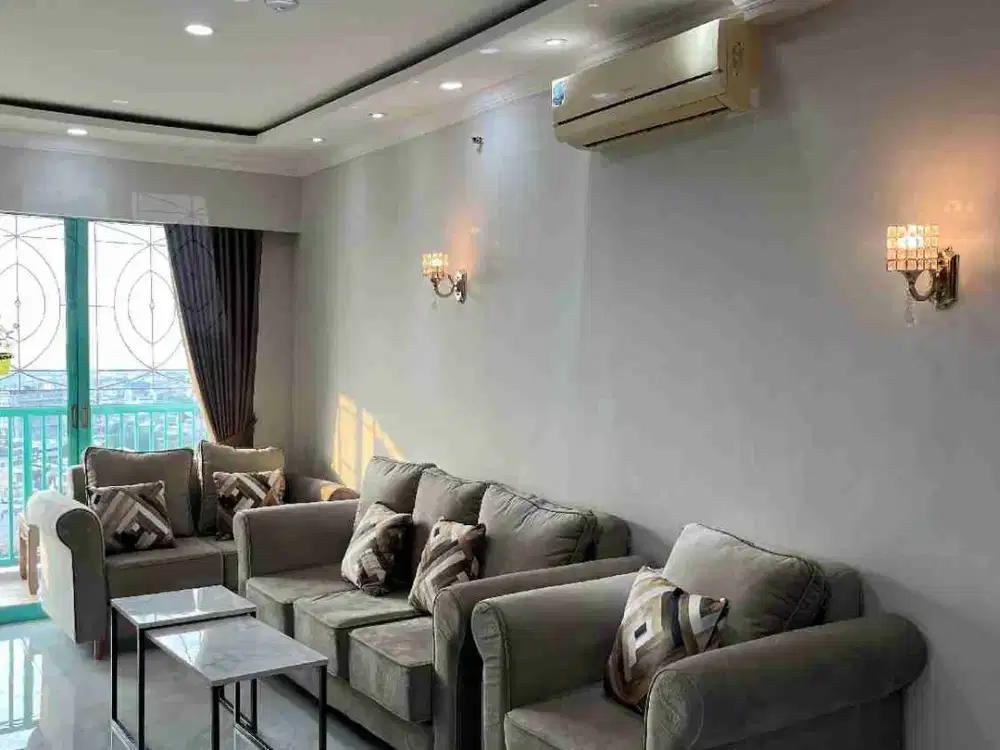 Apartment Full Furnished.3 kamar tidur.