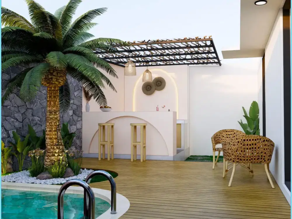 VILLA MEWAH YOGYAKARTA INCLUDE POOL DAN MEZZANINE AREA BANGUNJIWO BANTUL