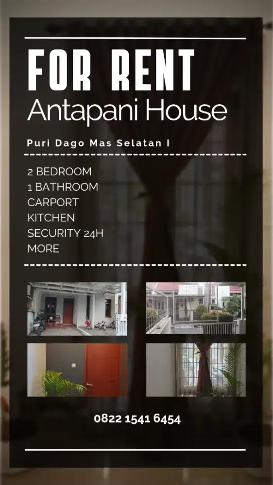 Disewakan Rumah Tahunan Antapani - Puri Dago Mas