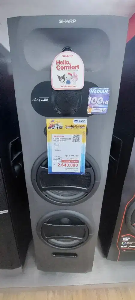 Speaker Aktif Sharp CBOX  PROX Kredit DP 0 Bunga 0%