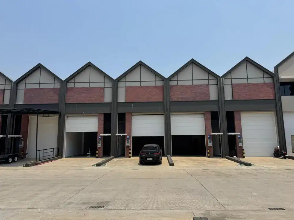 Disewakan Gudang Bizpark PIK 2, Unit Gandeng Ukuran 6x20 Siap Pakai