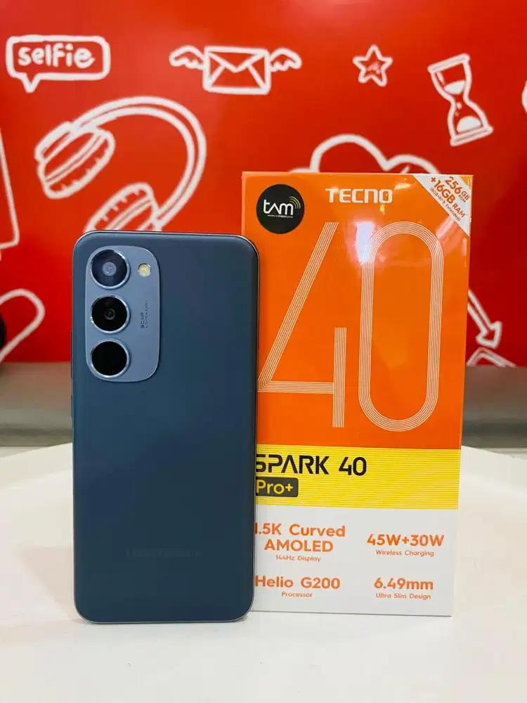 TECNO SPARK 40PRO+ 8/256 GARANSI RESMI