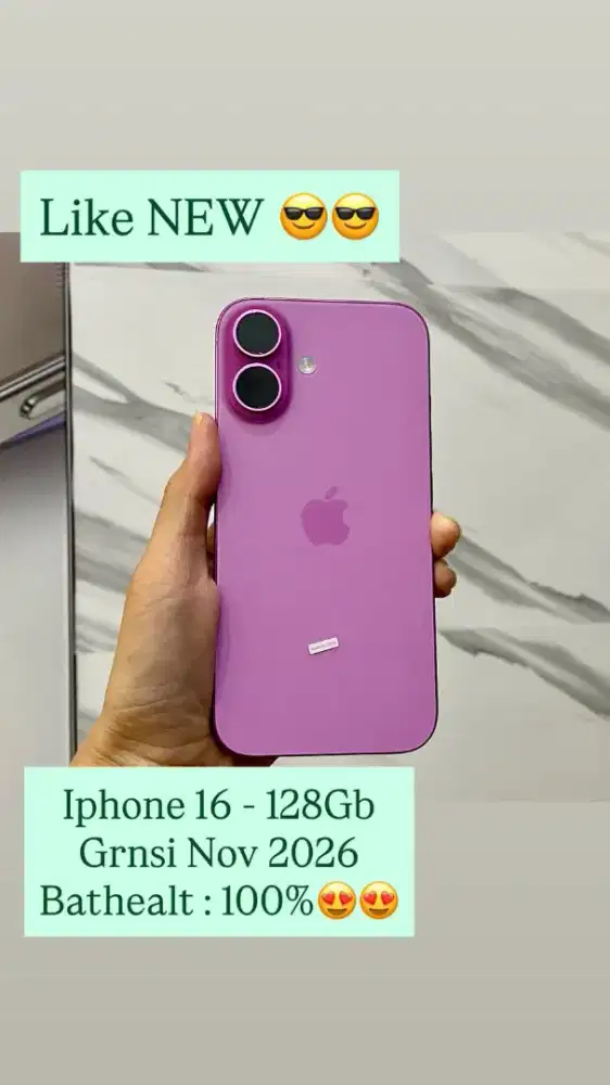 Iphone 16 128 pink ibox