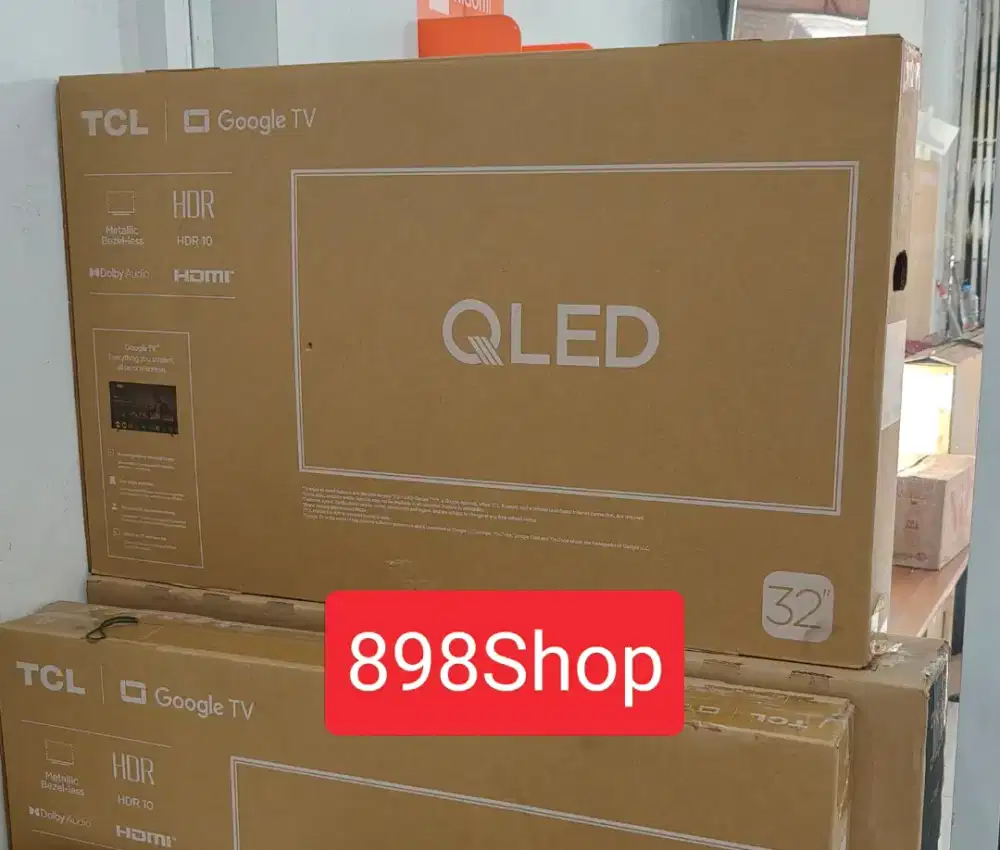 TCL TV 32 QLED TERBARU Google TV Android Digital TV Remote Voice