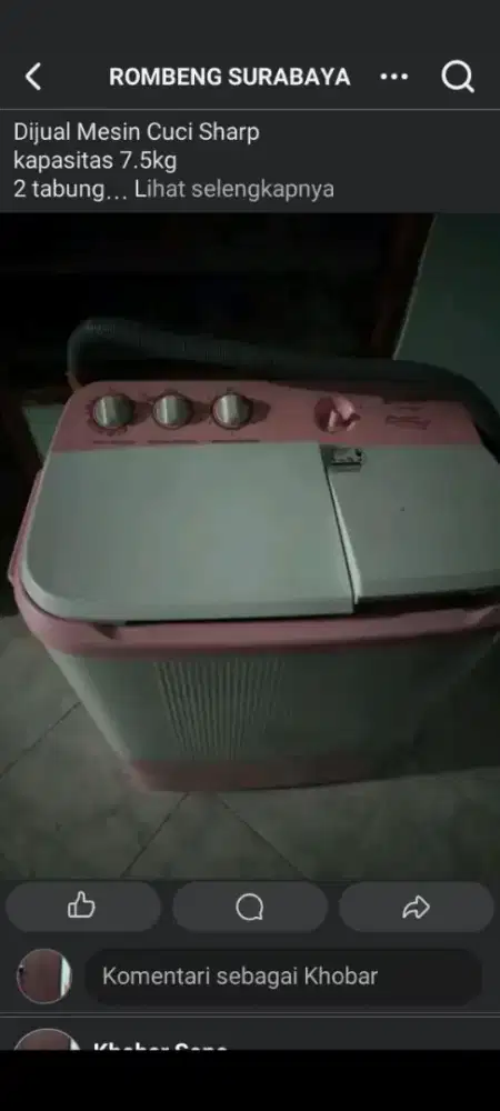 Dijual mesin cuci Sharp