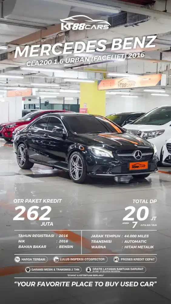MERCY CLA200 1.6 URBAN (FACELIFT) TAHUN 2016