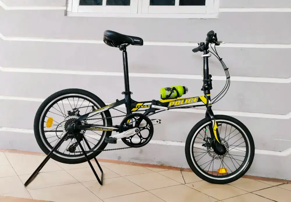 Sepeda lipat merek police texas uk'20 alloy hrg 850rb net