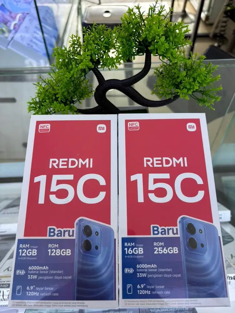 REDMI 15C 6/128 BARU SEGEL BISA COD
