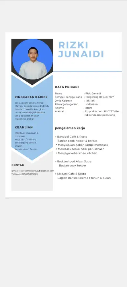 saya sedang mencari pekerjaan