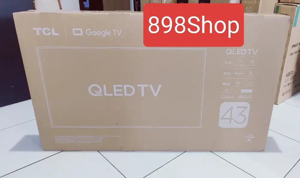 TCL TV 43 QLED Google TV Android 4K UHD Digital TV Gaming Netflix