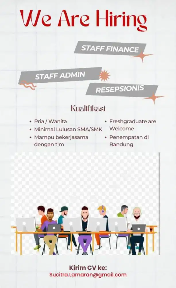 Loker Staf Admin Resepsionis Bandung