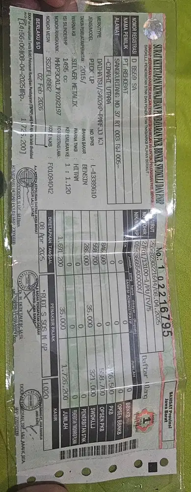 Daihatsu Gran Max PU 2015 Bensin