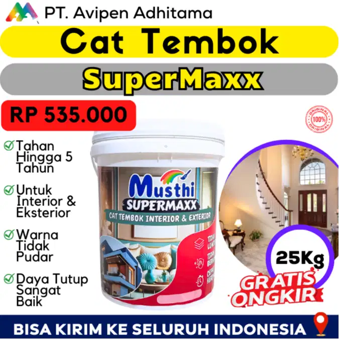 Cat Tembok Interior Eksterior 25Kg Waterproofing,Weathershield Jakarta