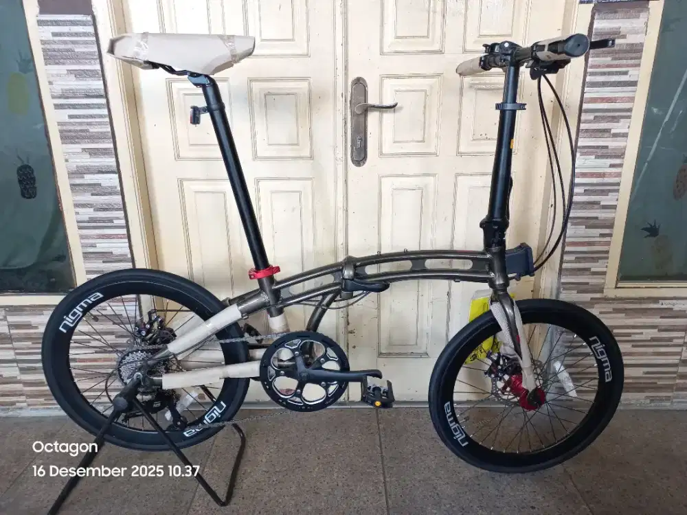 Sepeda lipat United Nigma 3 baru bronze red