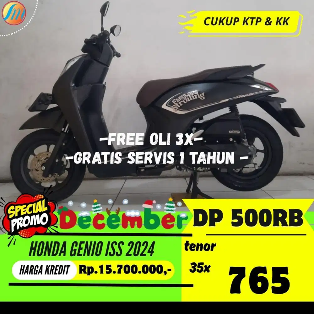 DP CUMA 500RB ANGSURAN SANGAT RINGAN HONDA GENIO ISS 2024 BERGARANSI