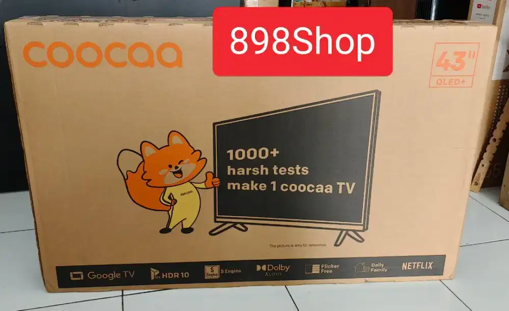 Coocaa TV 43 QLED Google TV Android Digital TV Netflix Youtube Resmi