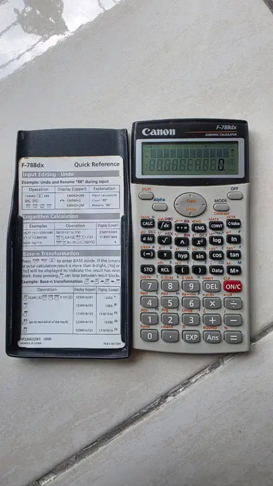 Kalkulator Scientific Canon F788dx kalkulator ilmiah untuk sekolah SMA