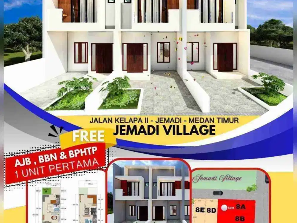 JUAL CEPAT RUMAH LANTAI 2 DI KRAKATAU MEDAN MULAI 700 JT-AN