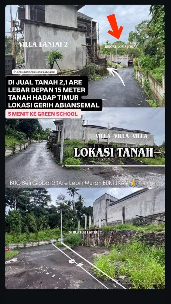 Tanah Murah Di Gerih Blumbungan Abiansemal Dkt Green School Peguyangan