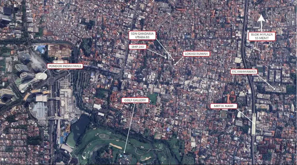Lokasi Premium Jalan Haji Nawi Raya - 1km dari Pondok Indah Mall!