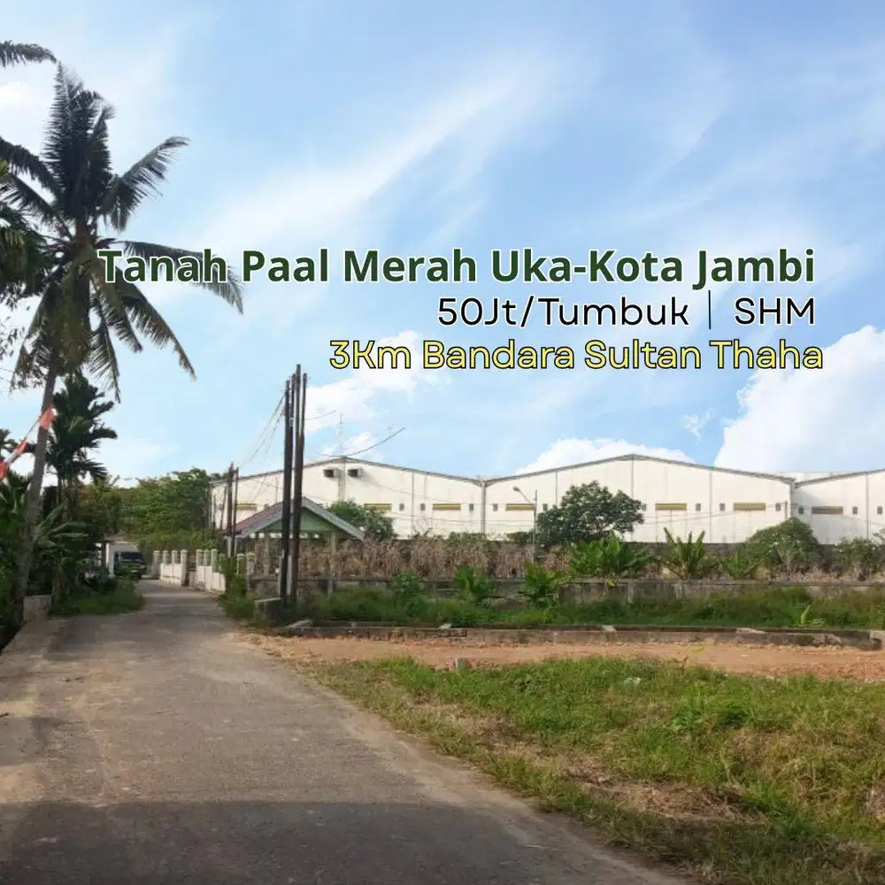 1Km UNAJA Kota Jambi, Dijual Tanah Kota Baru SHM 1.5 Tumbuk